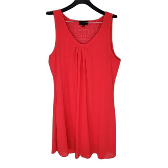 My Michelle Coral Pink Lace Above Knee Dress - Picture 1 of 3